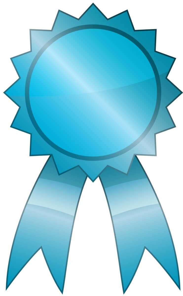 most memorable ribbon that is used on most memorable articles blue-ish shiny