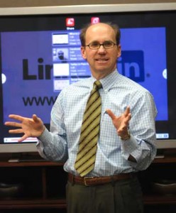 Wayne Breitbarth LinkedIn Power Formula Wayne Breitbarth, author of LinkedIn Power Formula, giving a presentation