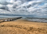 Stormy day at the pier