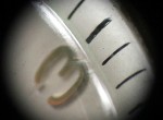 close up of face of watch at 3
