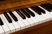 Piano Keys on Mahagony piano