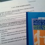 photo of pushcart call for nominations letter
