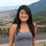 amy yao with mountains behind her