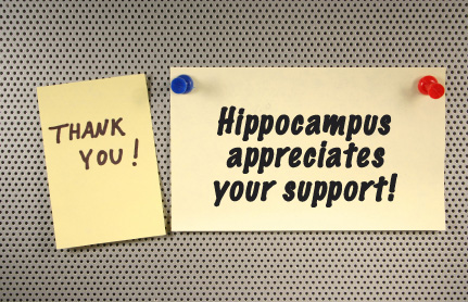thank you from hippocampus written on post-it note
