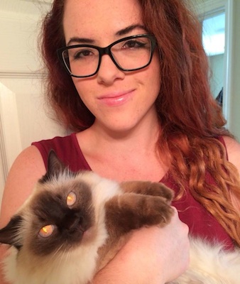 Alex Grasseschi holding cat