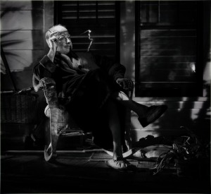 peter-ives in chair smoking