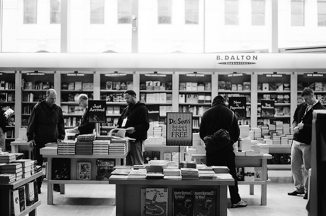 interior of b dalton bookstore