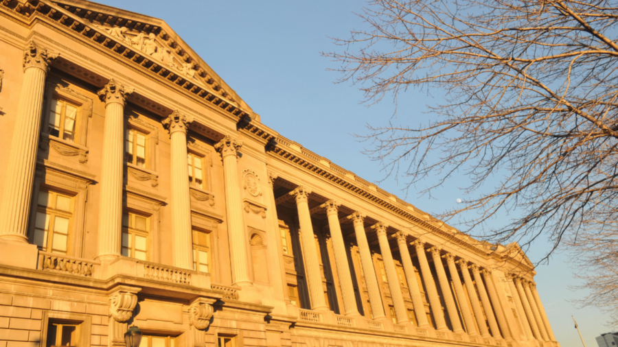stately government-looking building with columns in front