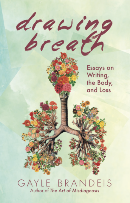 Book Cover: Drawing Breath, showing lungs made of flowers