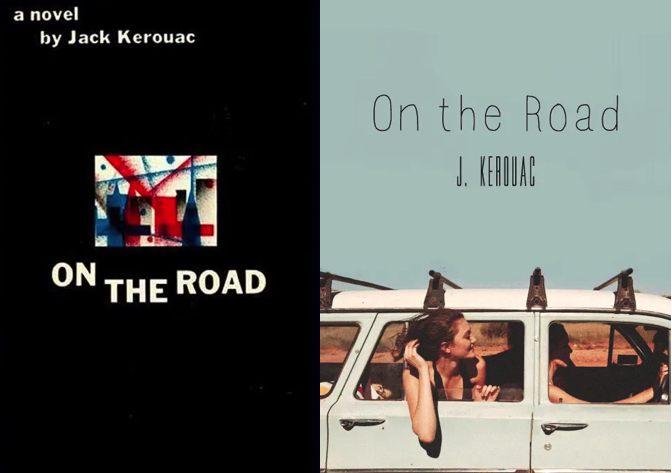 Two Covers of "On The Road" as described in the interview.