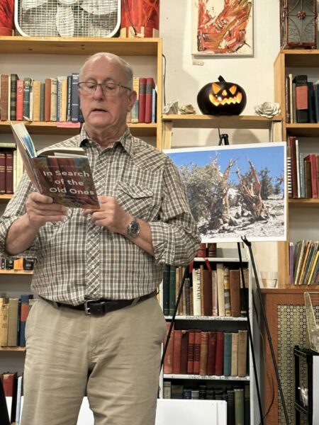 anthony d fredericks reading from in search of the old ones at read rose books in lancaster pa