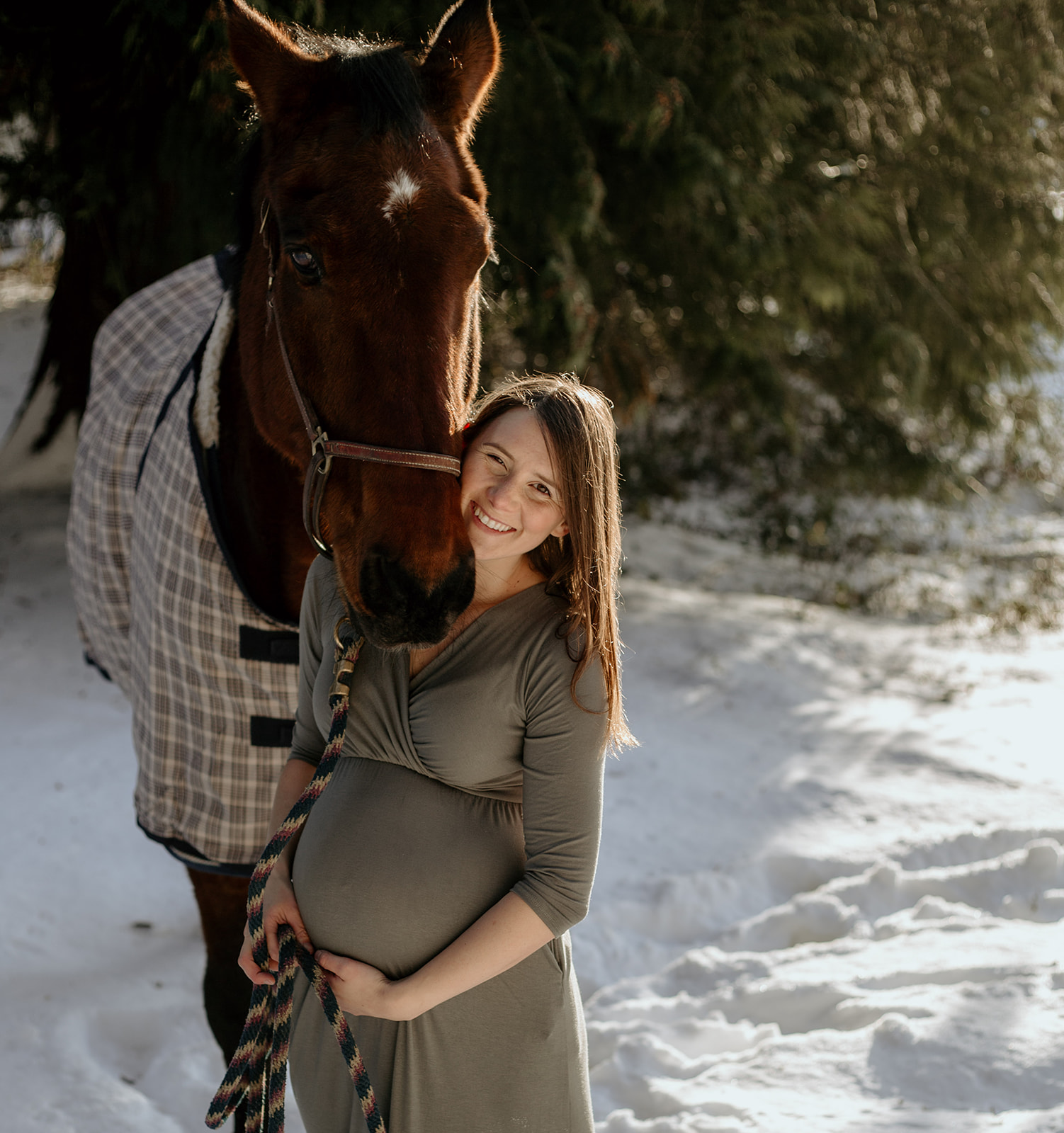 paige lammers with horse