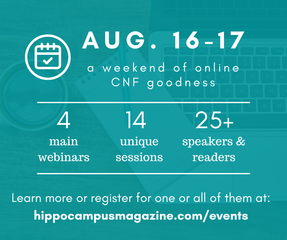 graphic with conference dates - Aug. 16-17 - weekend of CNF goodness