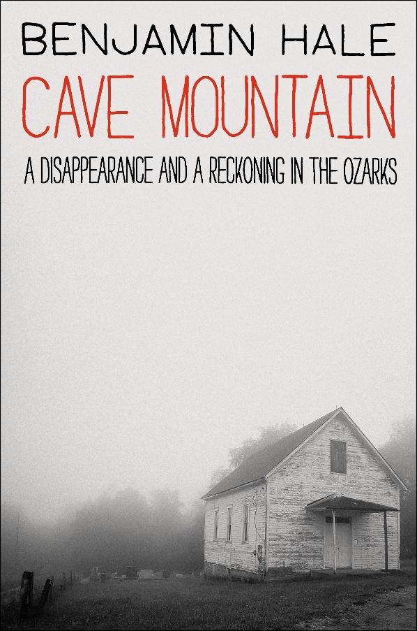 cover of cave mountain by benjamin hale; a photo of a small white house on a hill on a cloud, eerie day