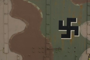 Swastika symbol on army equipment
