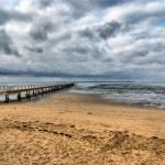 Stormy day at the pier