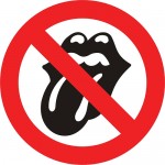 rolling stones tongue logo with no sign around it