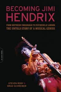 Cover of becoming jimi hendrix