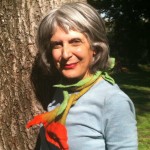 beverly donofrio author by tree with scarf