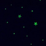 glow in the dark stars on the wall