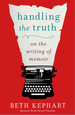 cover of handing the truth title coming out of typewriter