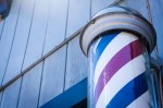 barber pole close up