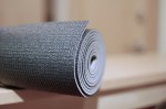 yoga mat rolled up