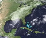 satelite image of hurricane katrina