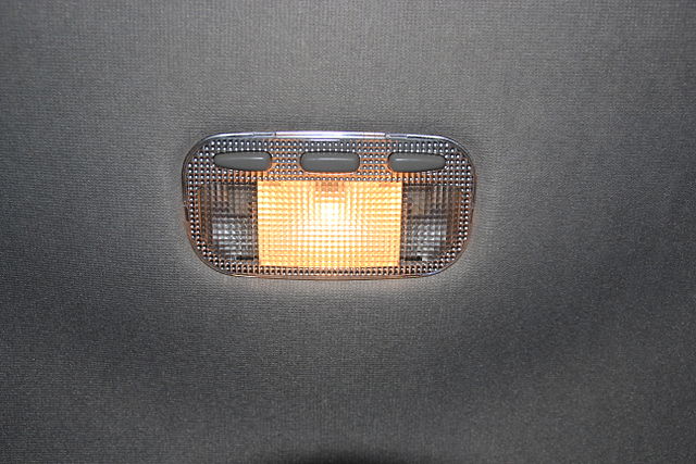 dome light of car on