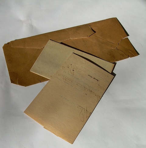 old letter and enveloper