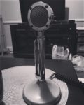 old 1940s radio microphone