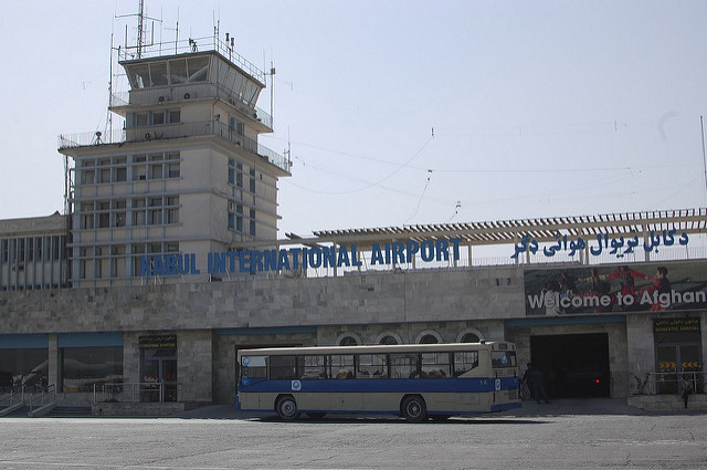 Front of kabul airport