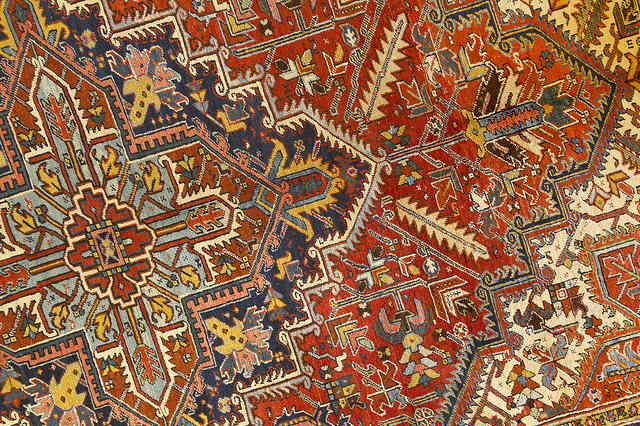 close-up of oriental rug
