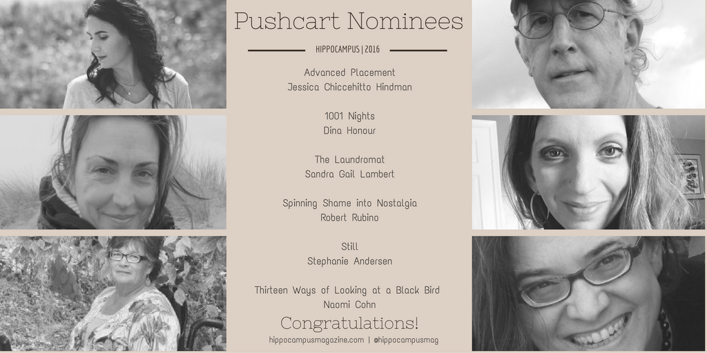 Pushcart nomineed collage with winners names