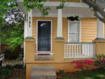 front porch of small town house