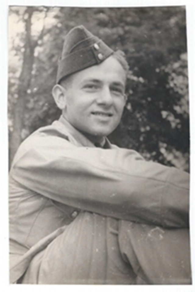 author's father in military uniform