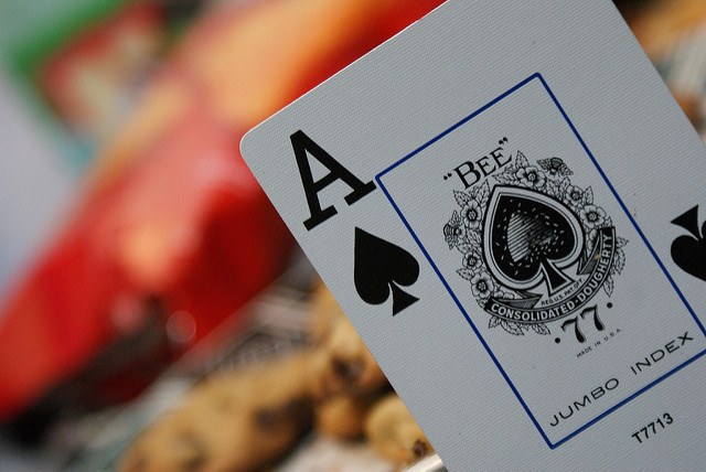 Ace of spades up close