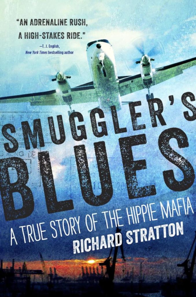 cover of smugglers blues plane in sky with title and authors name