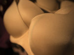 close up of beige D bra