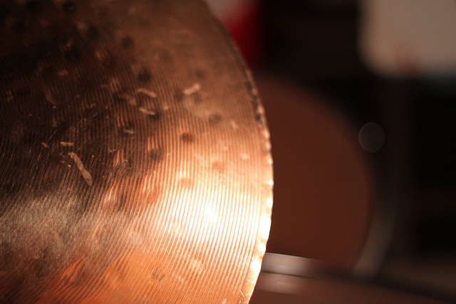 Close up shot of cymbal