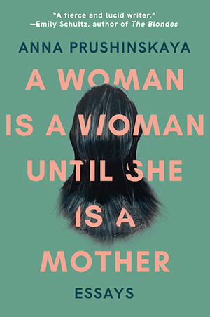A woman is a mother cover plain text over back of woman's head
