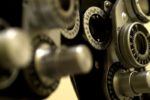 close-up of eye doctor equipment dials