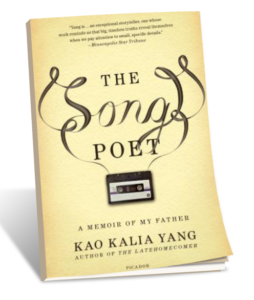Book cover the song poet