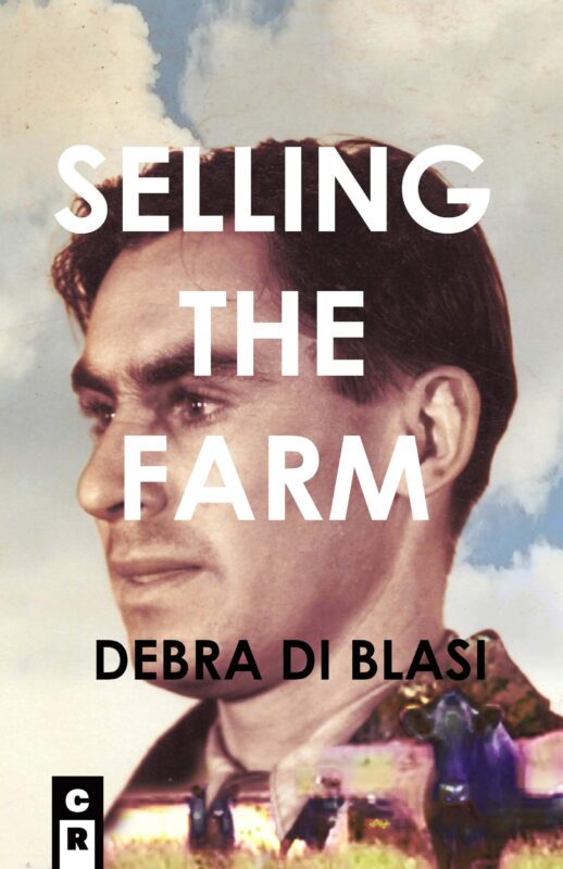 Cover of selling the farm profile of male against cloudy sky
