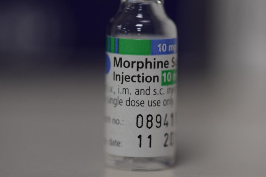 bottle of morphine