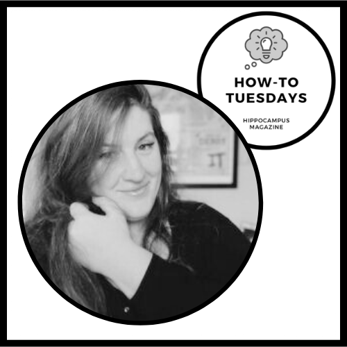 elizabeth austin headshot with how-to tuesday logo