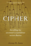 Cipher: Decoding My Ancestor’s Scandalous Secret Diaries by Jeremy B. Jones - illustration of ancient looking writing and lines