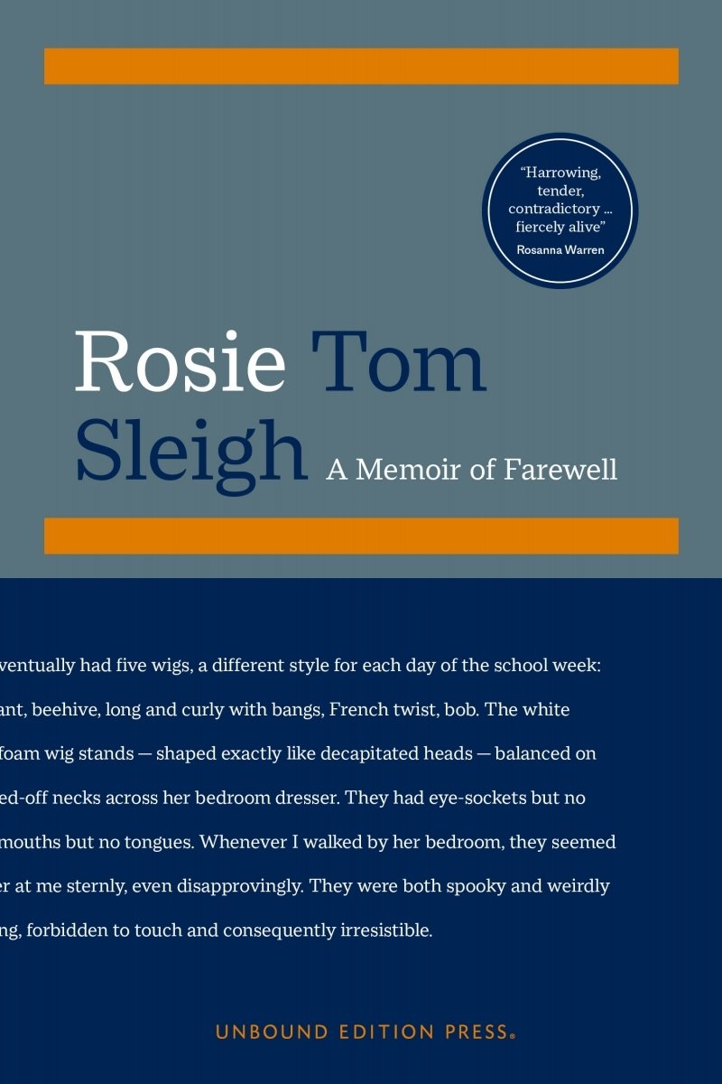 cover of rosie by Tom Sleigh; words all across cover