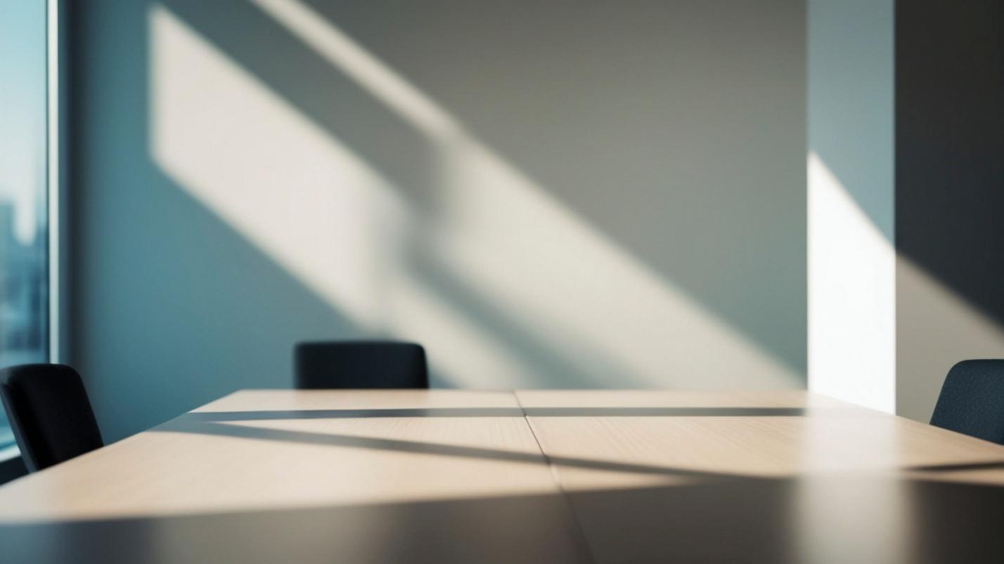 empty conference room table